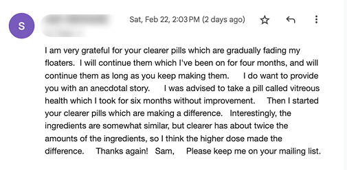 Original screenshot of the review