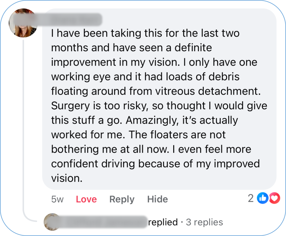 Collected customer screenshot; names and profile photos blurred. Readable excerpt follows.