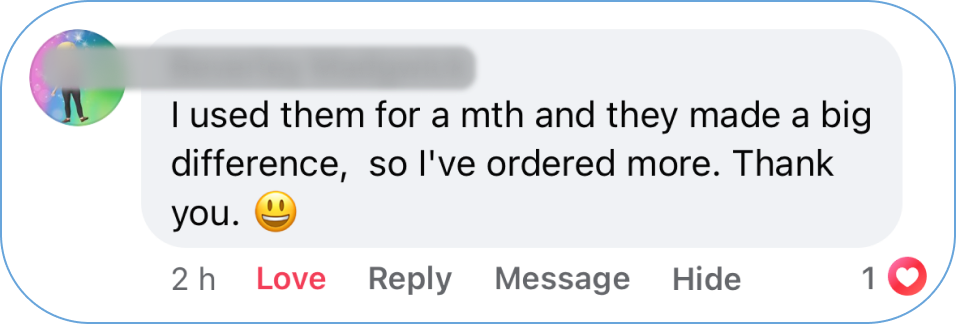 Collected customer screenshot; names and profile photos blurred. Readable excerpt follows.