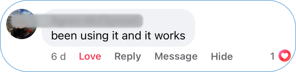 Collected customer screenshot; names and profile photos blurred. Readable excerpt follows.