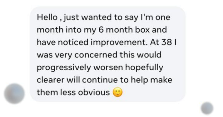 Collected customer screenshot; names and profile photos blurred. Readable excerpt follows.