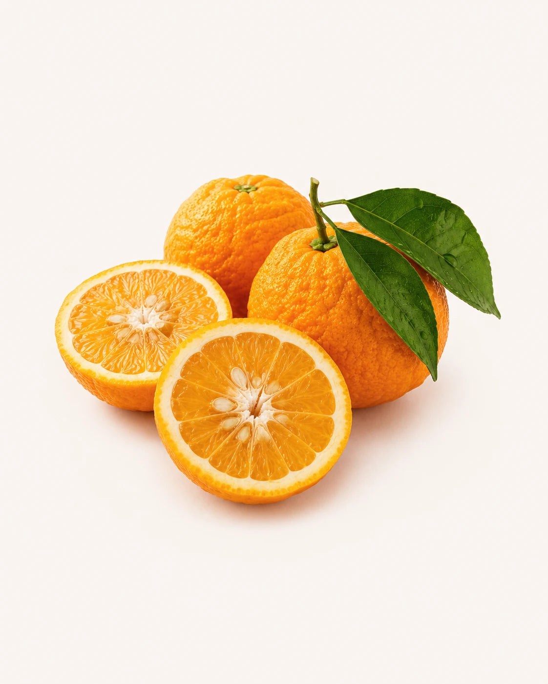 Bitter orange fruit representing Citrus aurantium