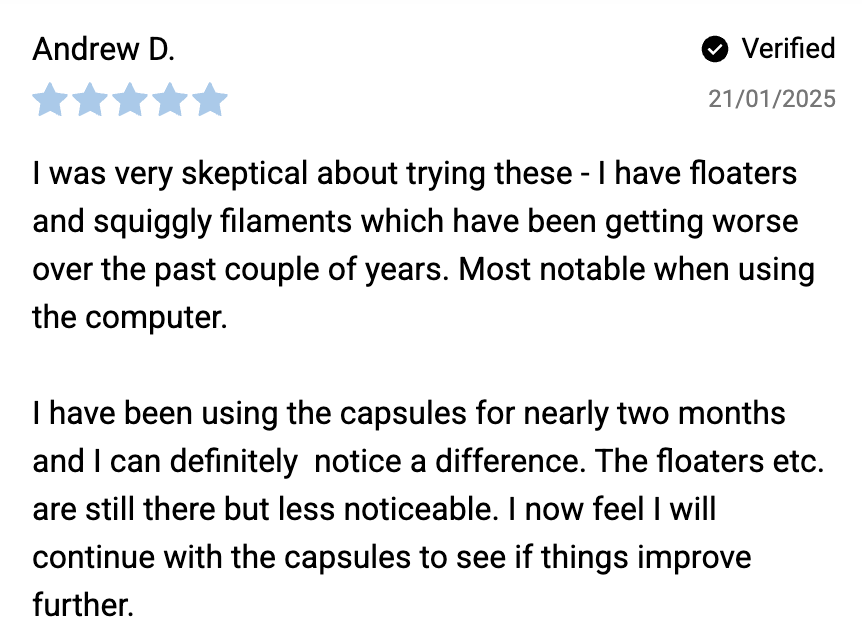Original verified review from Andrew D.
